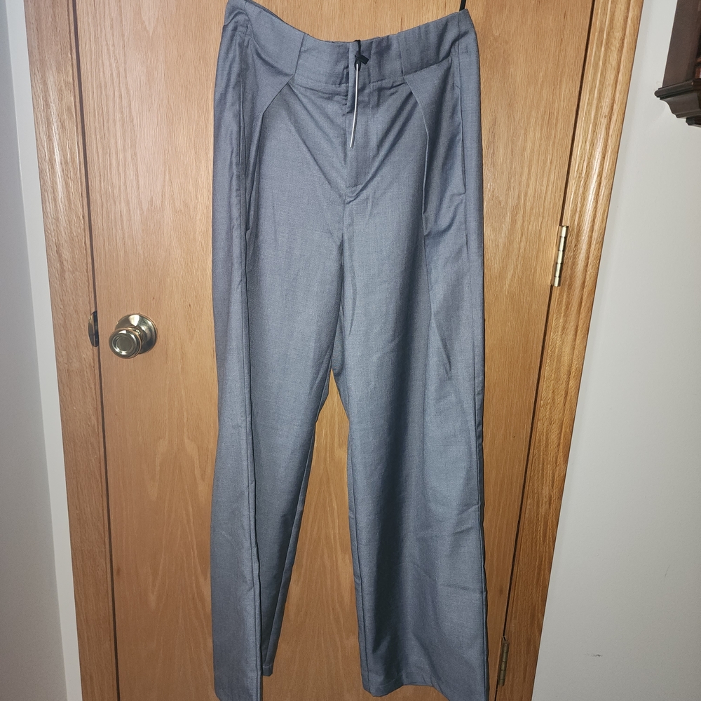 NWT $38 Commense Slate Gray Wide-Leg Women's Pants - Picture 3 of 7